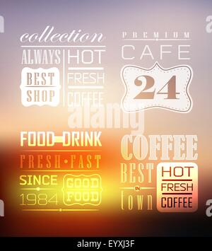 Premium-Qualitätskaffee Stock Vektor
