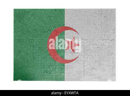 Große Puzzle von 1000 Stück - Flag - Algerien Stockfoto