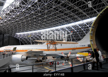 Musée Aeroscopia, Luftfahrt Museum, Toulouse, Frankreich. Sammlung von Antiquitäten Flugzeuge Stockfoto