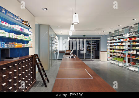 Innere Leere moderne Apotheke Stockfoto