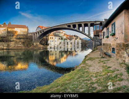 Alte Brücke in Waidhofen an der Ybbs, Österreich, Niederösterreich, Waidhofen ein der Ybbs Stockfoto