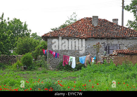 Landhaus in einem Dorf, Bulgarien, Dobrudscha Stockfoto