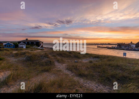 Das Schwarze Haus auf Mudeford Spieß in Dorset. Stockfoto