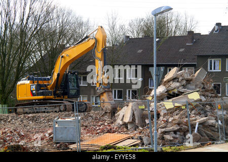 Abriss mit schwerem Gerät, Deutschland Stockfoto