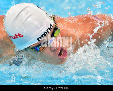 Kazan, Russland. 5. August 2015. Franziska Hentke Deutschlands in Aktion in der Frauen 200m Schmetterling Heats der 16. FINA Swimming World Championships in Kasan Arena in Kasan, 5. August 2015. Foto: Martin Schutt/Dpa/Alamy Live News Stockfoto