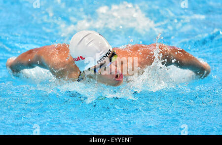 Kazan, Russland. 5. August 2015. Franziska Hentke Deutschlands in Aktion in der Frauen 200m Schmetterling Heats der 16. FINA Swimming World Championships in Kasan Arena in Kasan, 5. August 2015. Foto: Martin Schutt/Dpa/Alamy Live News Stockfoto