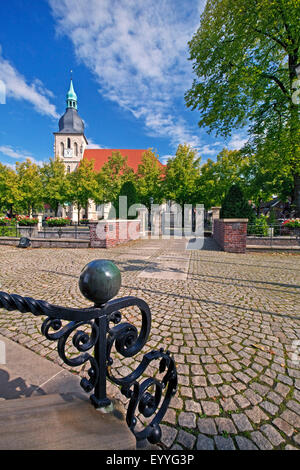 historische Stiftsbezirk und Pfarrei Kirche St. Martin, Germany, North Rhine-Westphalia, Nottuln Stockfoto