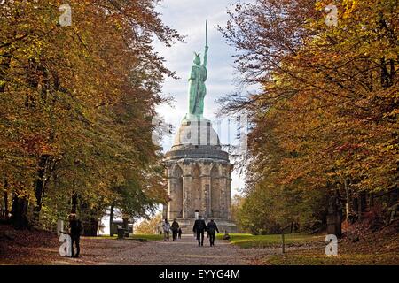 Hermannsdenkmal im Teutoburger Wald, Germany, North Rhine-Westphalia, Detmold Stockfoto