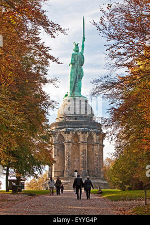 Hermannsdenkmal im Teutoburger Wald, Germany, North Rhine-Westphalia, Detmold Stockfoto