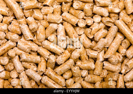 Holz-pellets Stockfoto