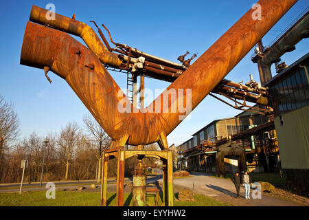 ehemaliger Hochofen Henrichshuette, Deutschland, Nordrhein-Westfalen, Ruhrgebiet, Hattingen Stockfoto