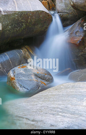 Fluss Verzasca im Verzasca Tal, Schweiz, Tessin Stockfoto