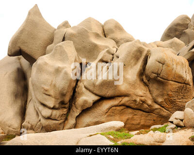 Granitfelsen von Capo Testa, Santa Teresa di Gallura, Sardinien, Italien Stockfoto