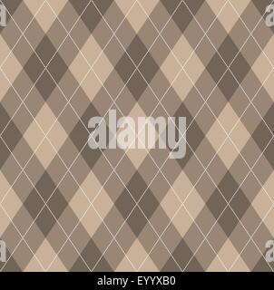 Nahtlose Argyle-Muster. Diamant-Formen-Hintergrund. Stock Vektor