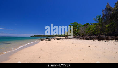 verlassene Dreambeach Insel Nosy Faly, Madagaskar, Nosy Faly, Isla Faly Stockfoto