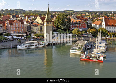 alte Stadt Lindau am Bodensee, Deutschland, Bayern, Lindau Stockfoto