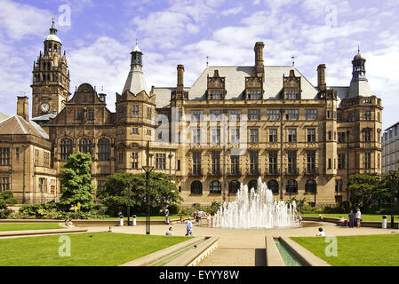 Rathaus von Sheffield, Vereinigtes Königreich, England, Sheffield Stockfoto