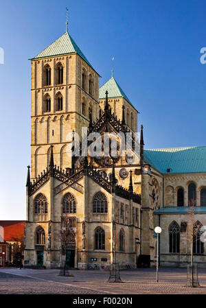 Münster Cathedral (St.-Paulus-Dom), Deutschland, Nordrhein-Westfalen, Münsterland, Münster Stockfoto