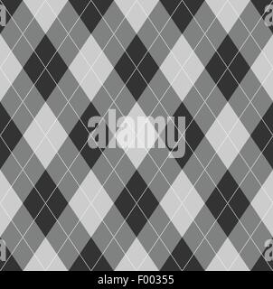 Nahtlose Argyle-Muster. Diamant-Formen-Hintergrund. Stock Vektor