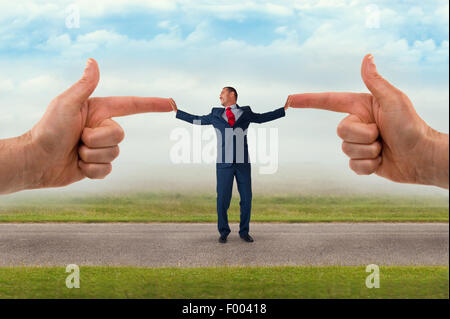 Geschäftsmann Vorwurf Konzept Stockfoto