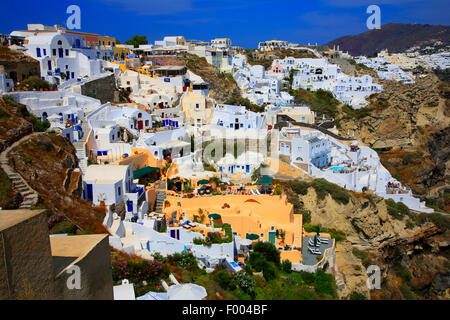 Blick auf Thira, Griechenland, Thira, Santorin, Cyclades Stockfoto