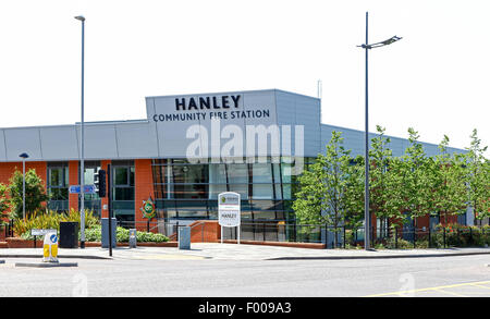 Hanley Gemeinschaft Feuerwache Hanley, Stoke on Trent, Staffordshire England UK Stockfoto