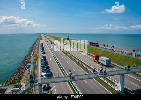 Deich um die Insel Texel, Niederlande, Texel Stockfoto