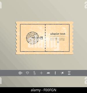 Einfach stilvolle Pixel Symbol Dart. Vektor-design Stock Vektor
