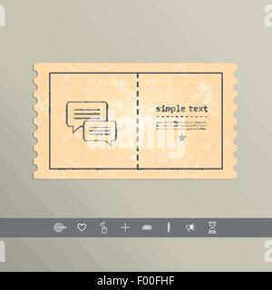 Einfache Pixel Symbol Dialogmeldungen. Vektor-design Stock Vektor