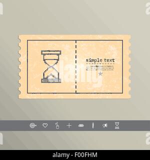 Einfach stilvolle Pixel Symbol Sanduhr. Vektor-design Stock Vektor
