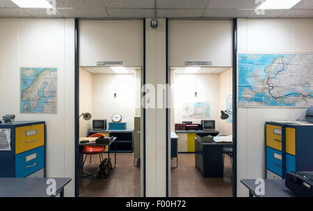 Diefenbunker, Kanadas Cold War Museum, Büros, Karpfen, Ontario, Kanada Stockfoto