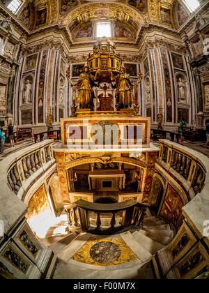 Altar der Sixtinischen Kapelle und Geburtsoratorium. Die Basilika Santa Maria Maggiore. Rom. Italien. Stockfoto