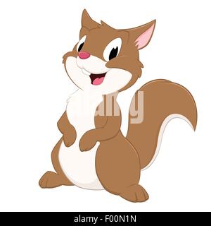 Cartoon-Eichhörnchen Stock Vektor