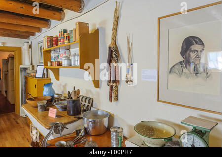 Blumenschein Home & Museum, Taos. New-Mexico. USA Stockfoto