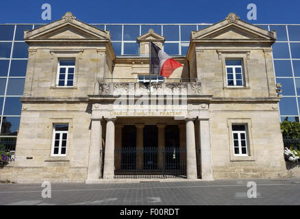 Hotel de Ville (Rathaus) in Pessac bei Bordeaux, Frankreich Stockfoto