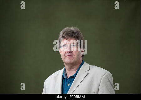 Ehemaliger stellvertretender Generaldirektor der BBC, Mark Byford, erscheinen auf dem Edinburgh International Book Festival. Stockfoto