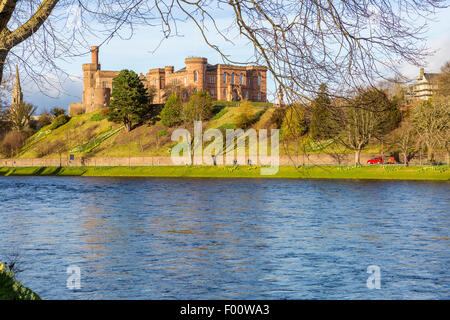 Inverness Castle, Highland, Schottland, Vereinigtes Königreich, Europa. Stockfoto