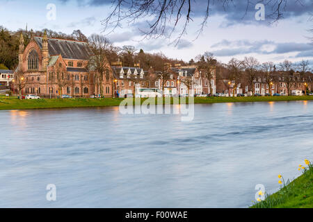 Kirche der Ness Bank, Inverness, Highland, Schottland, Vereinigtes Königreich, Europa. Stockfoto