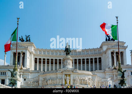 Stufen zum Altare della Patria oder National Monument, Victor Emmanuel II. Rom, Italien. Stockfoto