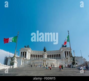 Stufen zum Altare della Patria oder National Monument, Victor Emmanuel II. Rom, Italien. Stockfoto