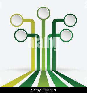 Infografiken Designvorlage für Internet, Präsentation, Aufkleber, Banner. Vektor-Illustration EPS 10. Stock Vektor