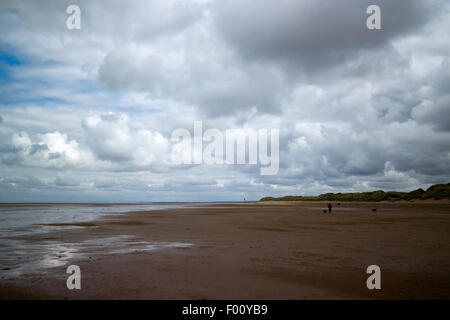 Warren-Strand in der Nähe von Talacre Strand Sssi Nord wales uk Stockfoto