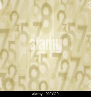 Zahlen abstrakte Hintergrund-Vektor-Illustration. Stock Vektor