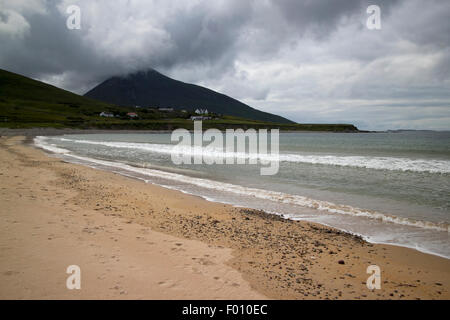 Barnynagappul Strang auf den wilden Atlantik Weg Küstenroute Doogort Achill Island, County Mayo, Irland Stockfoto