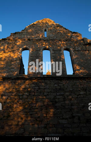 12. Jahrhundert Ruinen Zisterzienser Jerpoint Abbey, in der Nähe von Thomastown, Grafschaft Kilkenny, Irland Stockfoto