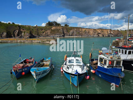 Boatstrand Hafen, der Kupfer-Küste, Grafschaft Waterford, Irland Stockfoto