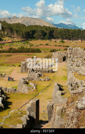 Inka-Ruinen von Sacsayhuaman, Cuzco, Peru Stockfoto