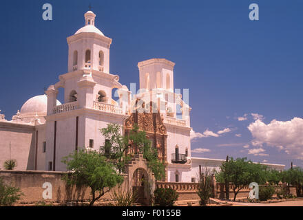 Mission San Xavier del Bac in der Nähe von Tucson, Arizona Stockfoto
