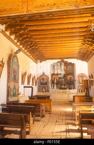 Kirche von San Jose de Gracia, Las Trampas, New mexico Stockfoto