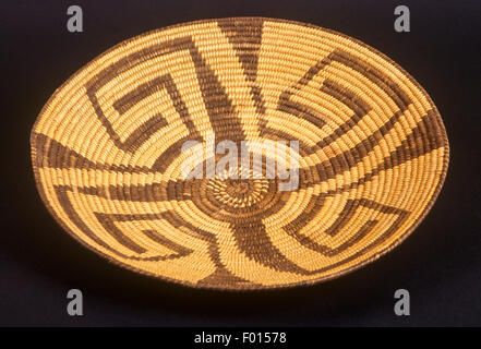 Pima indische Korb, Museum of Northern Arizona, Flagstaff, Arizona Stockfoto